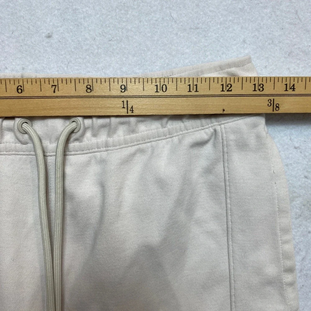 Jordan Flight Sweatpants Mens Small Beige Fleece Joggers Tapered Leg
